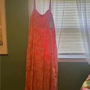 Sanctuary Vibrant Orange Floral Dress